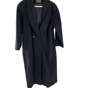 𝅺kristen BLAKE LONG BLACK WOOL COAT